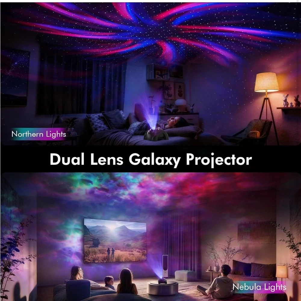 Dual lens galaxy projector